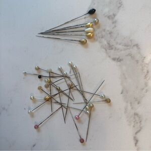 Assorted Vintage Pearl Head Pins
